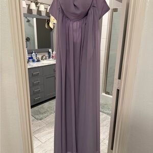Strapless Elegant Lavender Gown